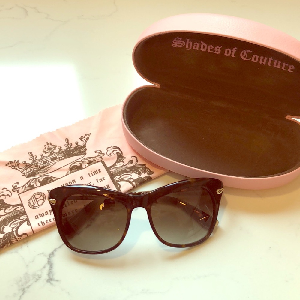 Juicy Couture tortoise Havana cat eye sunglasses